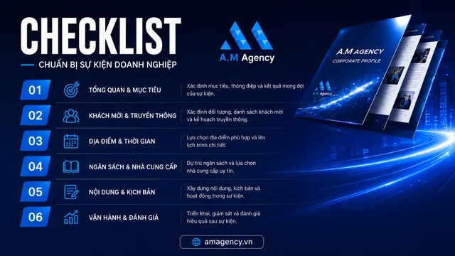 Checklist chuẩn bị sự kiện doanh nghiệp