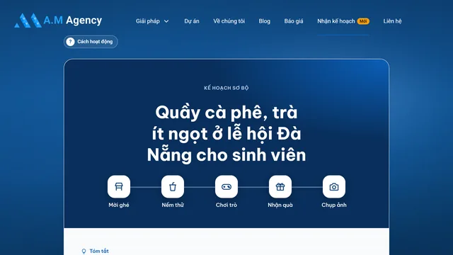 Lập kế hoạch sự kiện bằng AI miễn phí: hướng dẫn dùng công cụ của A.M Agency