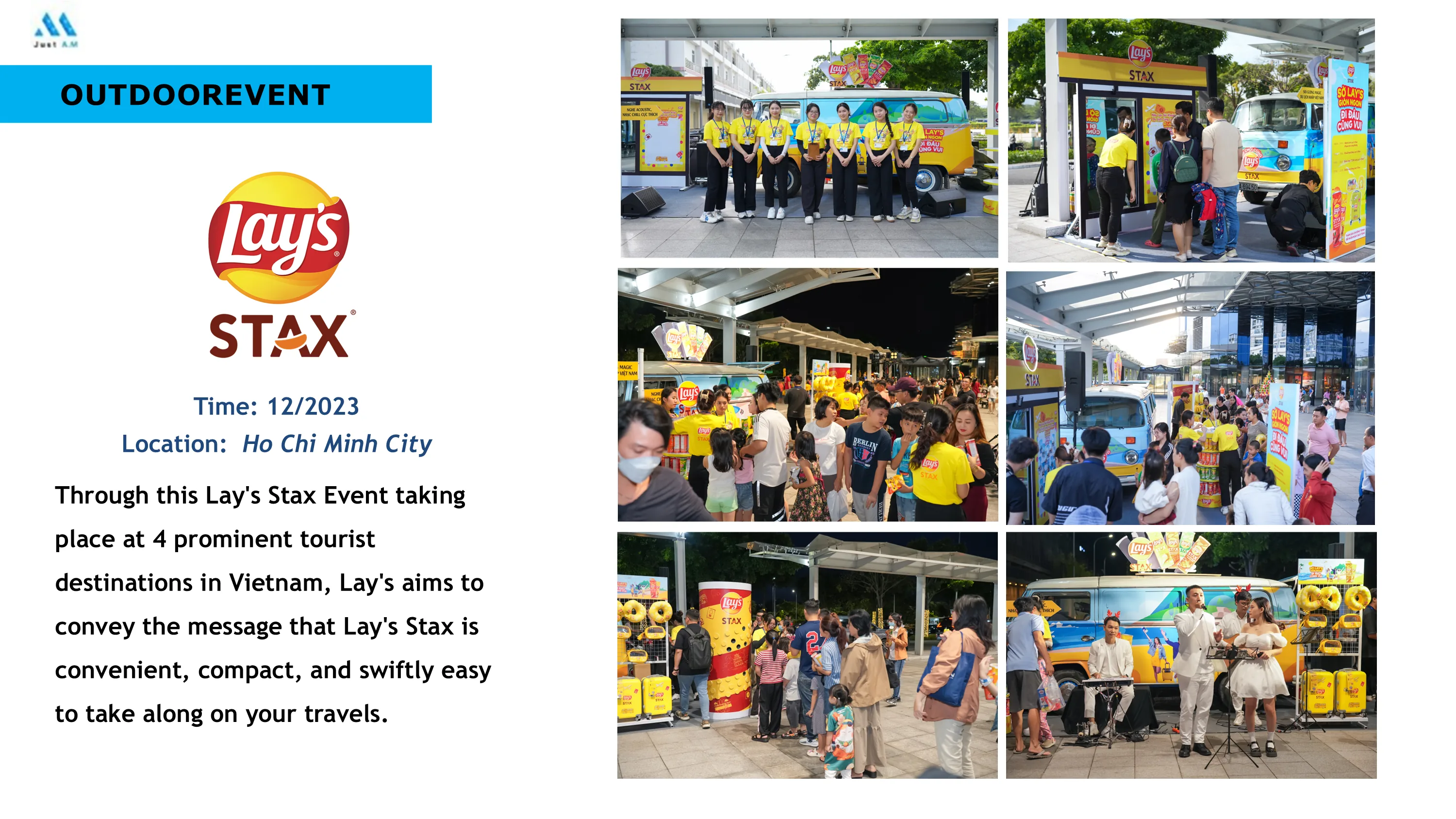 Lay's Stax roadshow tại TP.HCM - booth activation và trải nghiệm sản phẩm