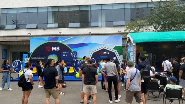 MB Bank - Booth Trải Nghiệm Thẻ Priority Visa Signature Tại Giải Pickleball PPA Hà Nội 2026